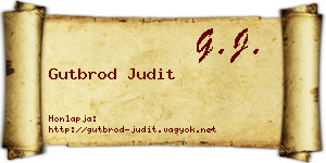 Gutbrod Judit névjegykártya